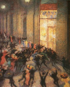 "UMBERTO BOCCIONI - Rissa in Galleria (1910)"